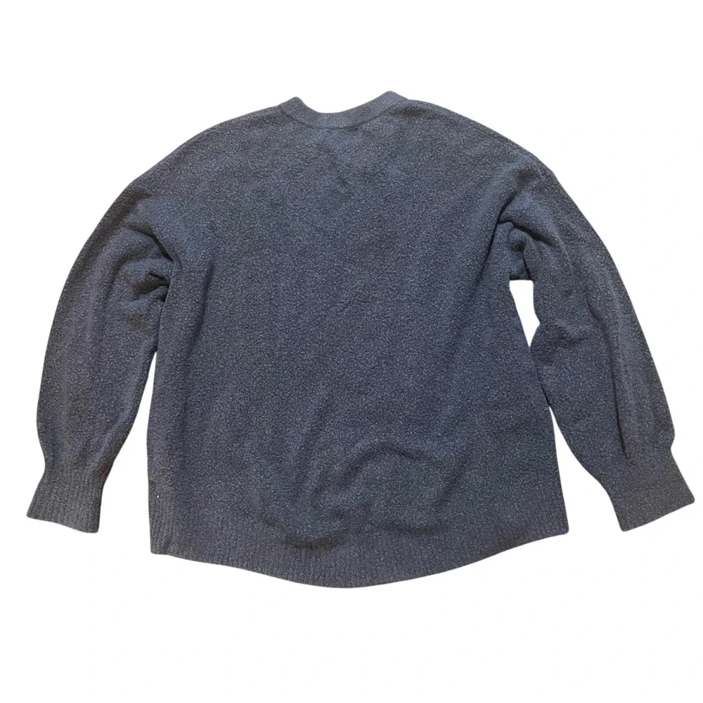 Old Navy Mens XL Charcoal Gray Boucle Knit Crewneck Pullover Sweater Relaxed Fit